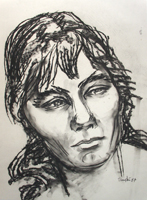 Brigitte Reimann, letzte Jahre, 1978 (p.m.) Kreide, 51,1x37,4 cm
